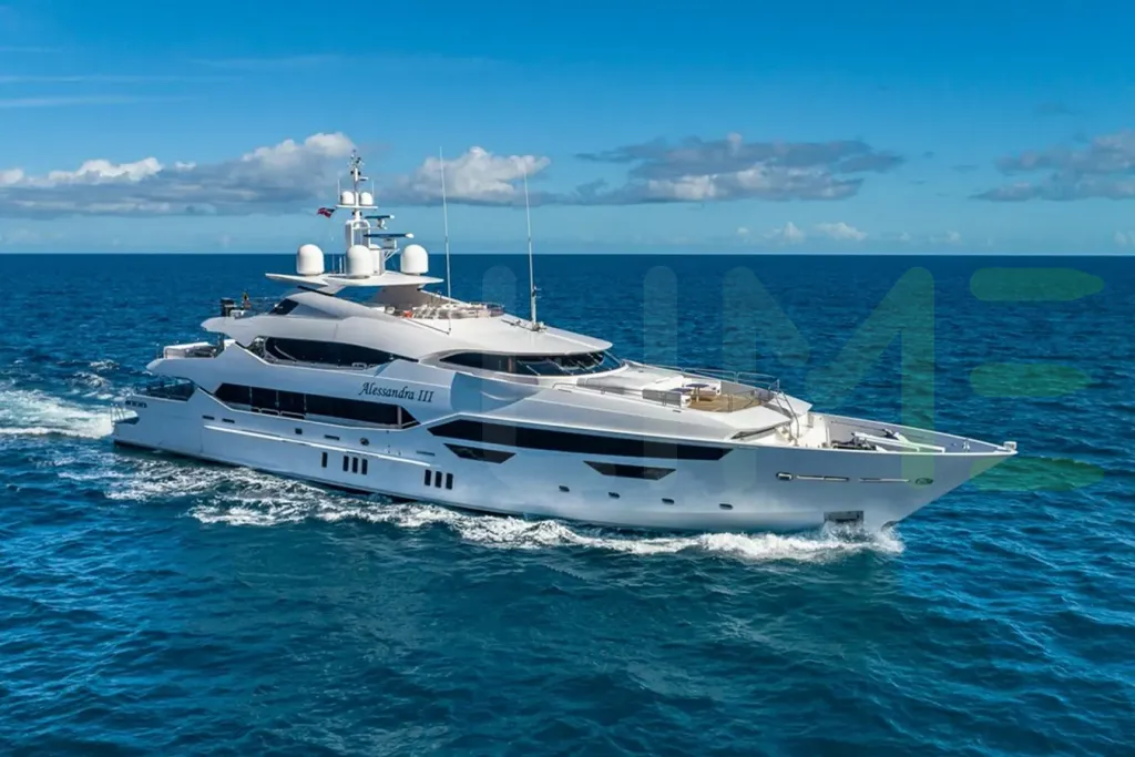 White Alessandra III yacht - 2026 guide with the owner of the world's 1501st largest yacht, the 1st largest yacht built by superyacht builder Sunseeker, based in United Kingdom.