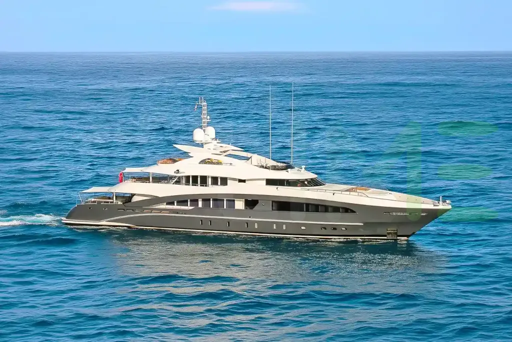 White Altair yacht for sale and price, showing the details and features of the interior and exterior available for purchase from LIME Yachts and Brokerage located in Fort Lauderdale Florida.