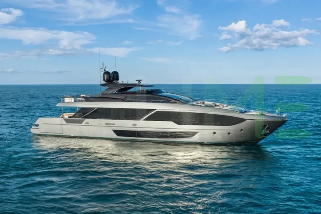White Amirage yacht - 112' (34m) Riva offered by LIME Yachts and Brokerage of Ft Lauderdale, Florida.