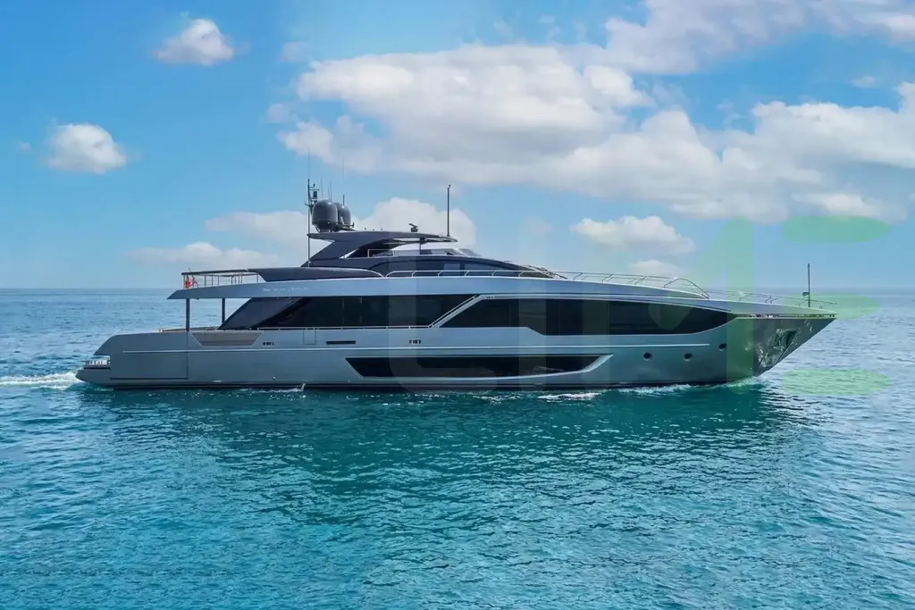 White Amirage yacht - 112' (34m) Riva offered by LIME Yachts and Brokerage of Ft Lauderdale, Florida.
