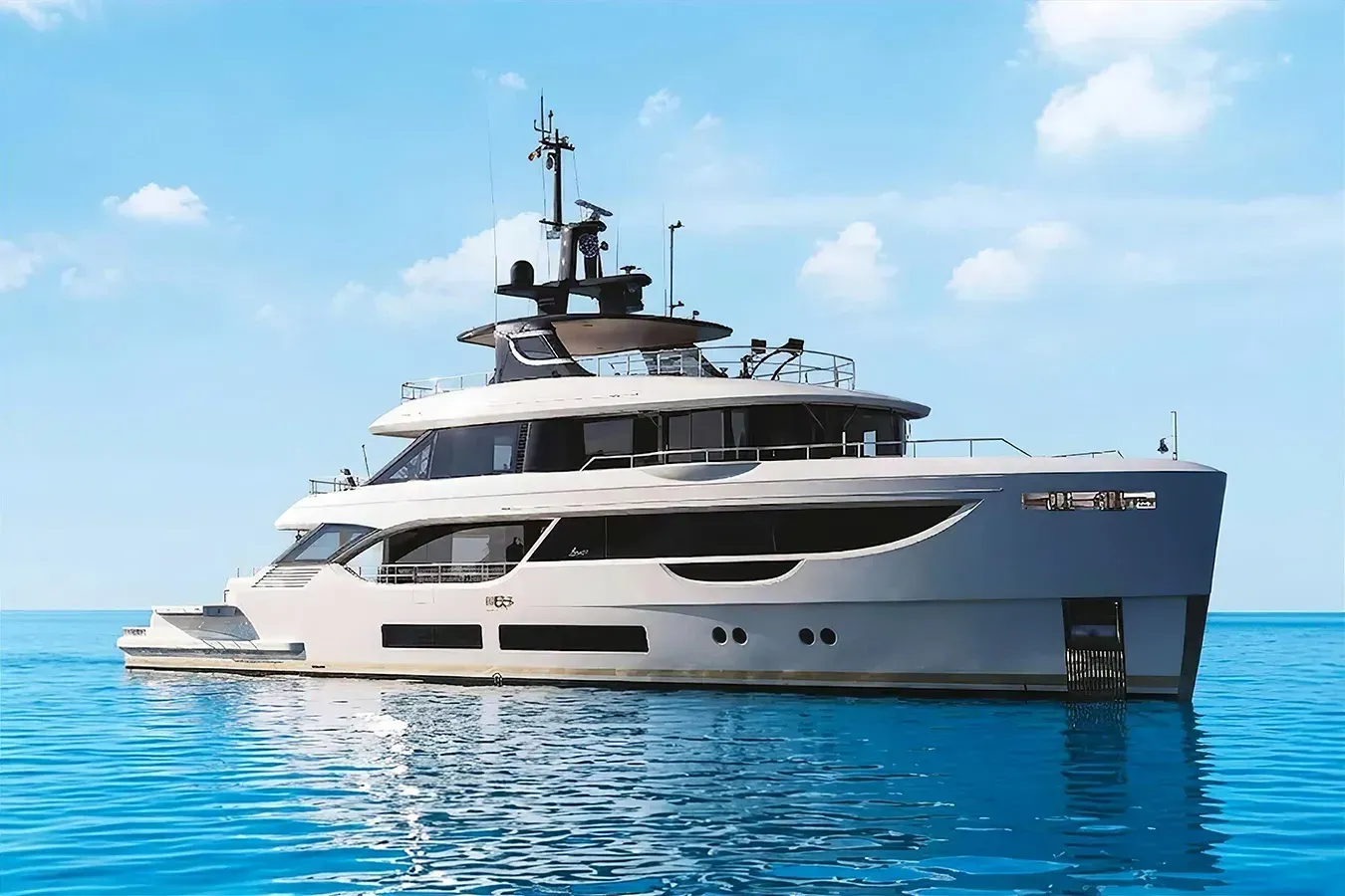 Amore yacht, a 112 ft Benetti Yachts luxury superyacht underway, 34.36 meters, built in 2025.