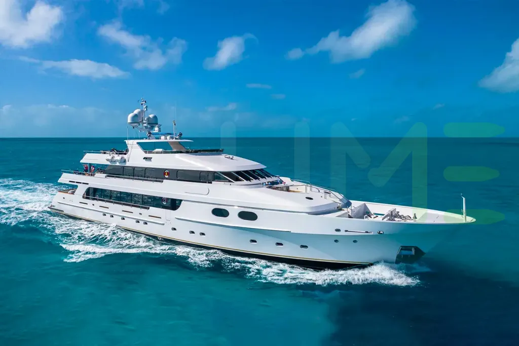 White Amore yacht for sale and price, showing the details and features of the interior and exterior available for purchase from LIME Yachts and Brokerage located in Fort Lauderdale Florida.