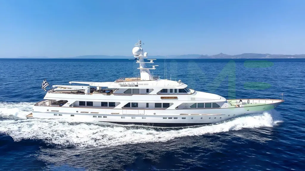 White Ancallia yacht - 2026 guide with the owner of the world's 1684th largest yacht, the 162nd largest yacht built by superyacht builder Feadship, based in Netherlands.