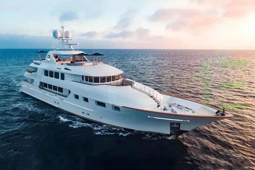 White Aquasition yacht for sale and price, showing the details and features of the interior and exterior available for purchase from LIME Yachts and Brokerage located in Fort Lauderdale Florida.