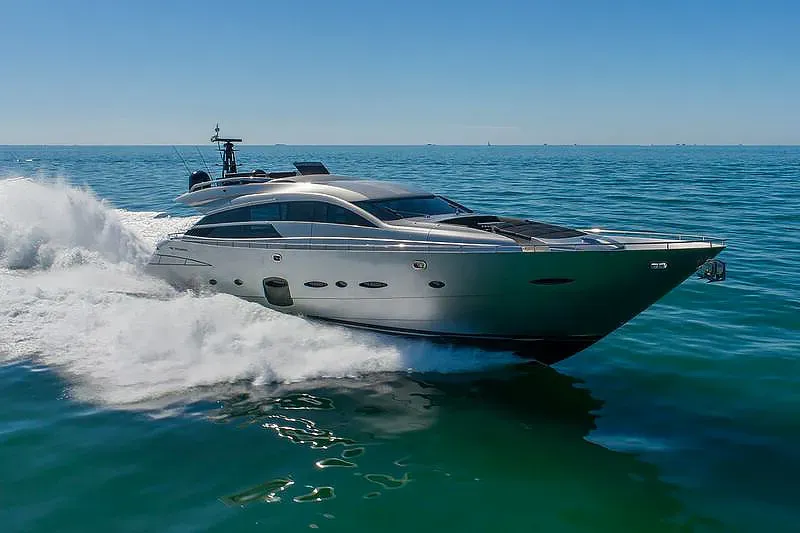 Arena 91 ft yacht (28m) Pershing yachts off market. The best new and used boats. One of twelve superyachts.