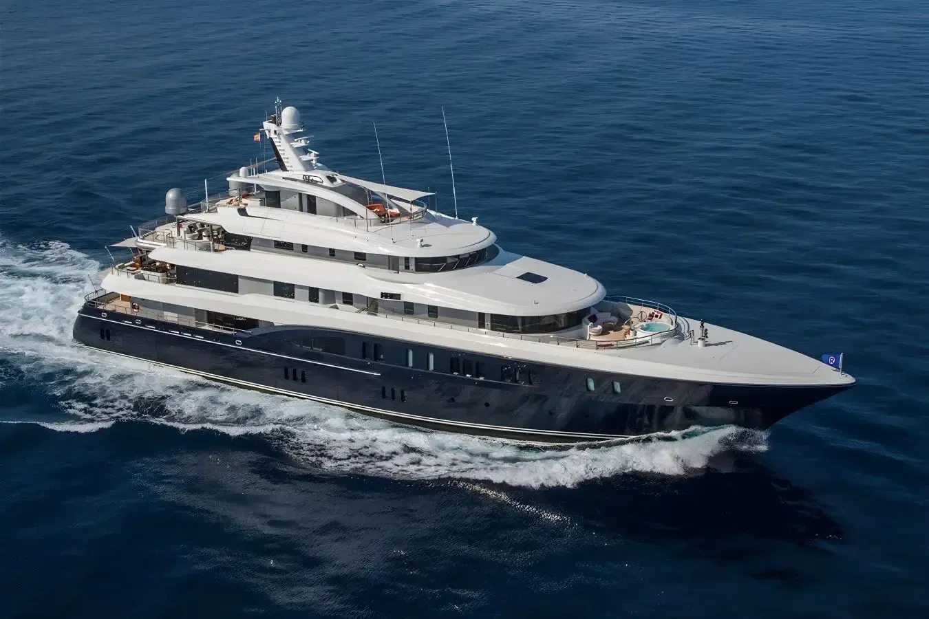 Arience yacht, a 196 ft Abeking - A&R luxury superyacht underway, 60 meters, built in 2012, 2022.