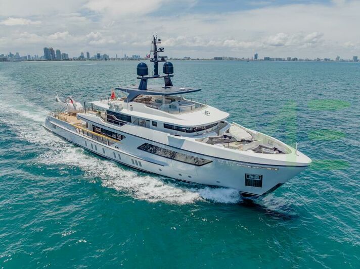White Arrow yacht for sale and price, showing the details and features of the interior and exterior available for purchase from LIME Yachts and Brokerage located in Fort Lauderdale Florida.