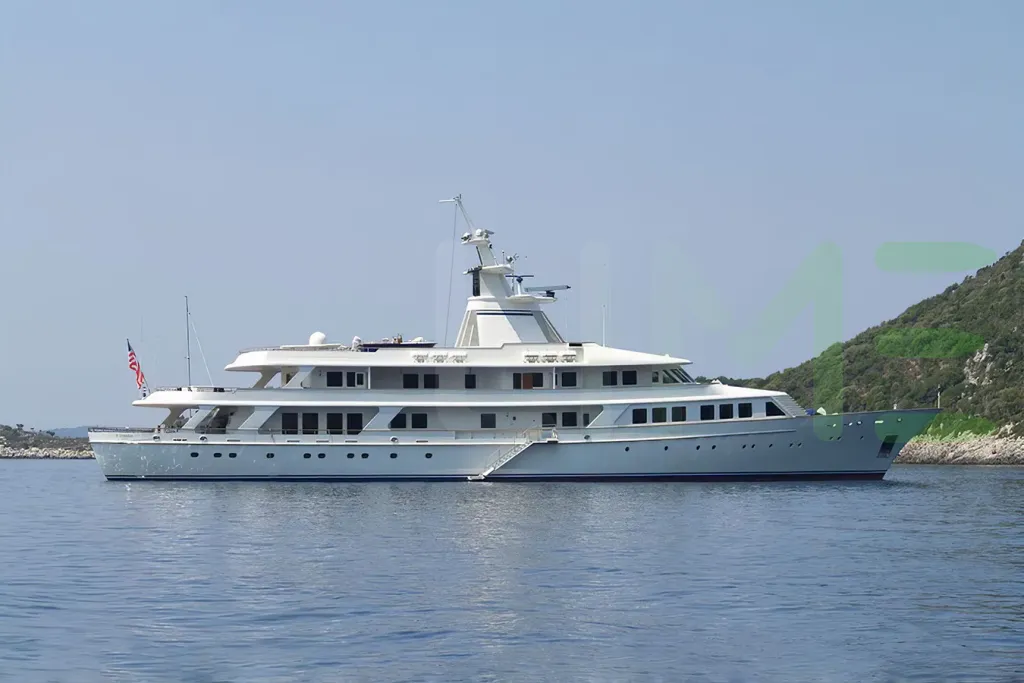 White Astarte II yacht - 2026 guide with the owner of the world's 463rd largest yacht, the 12th largest yacht built by superyacht builder Blohm & Voss, based in Germany.