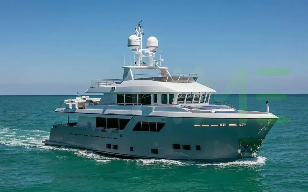 White Atlas yacht - 102' (31m) CdM offered by LIME Yachts and Brokerage of Ft Lauderdale, Florida.