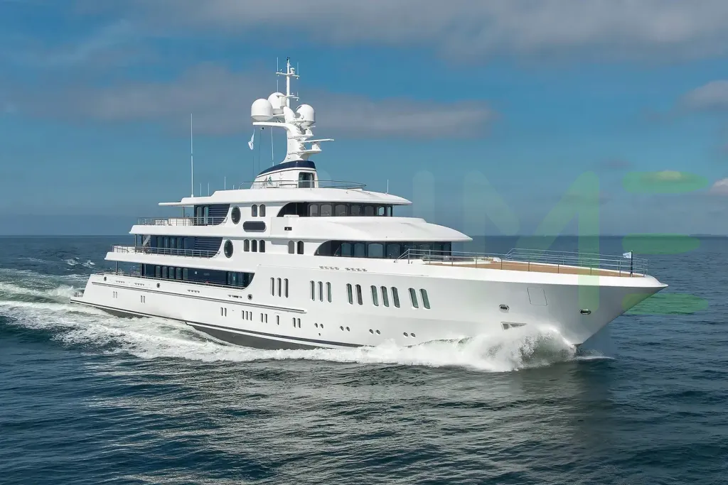 White Aurora X yacht - 242' (74m) Lürssen offered by LIME Yachts and Brokerage of Ft Lauderdale, Florida.
