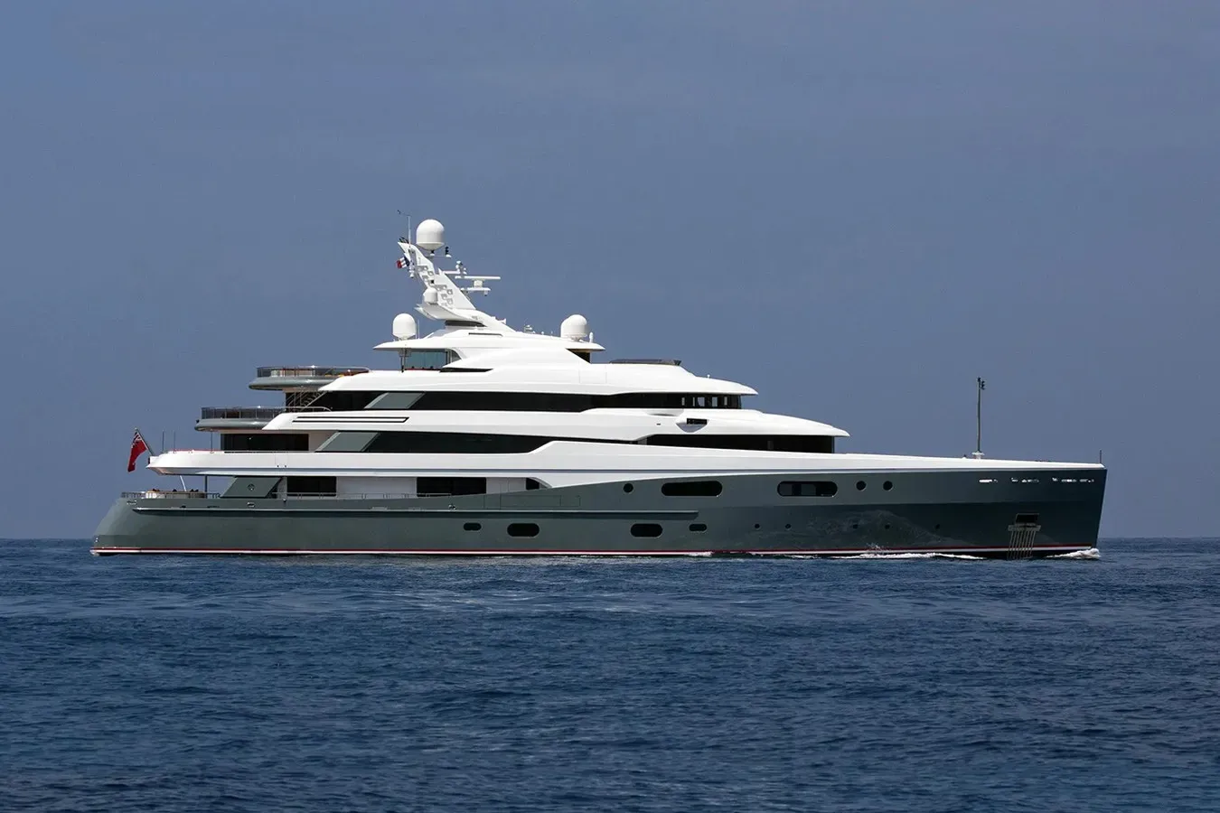 Aviva yacht, a 222 ft Abeking - A&R luxury superyacht underway, 67.9 meters, built in 2007, 2024.