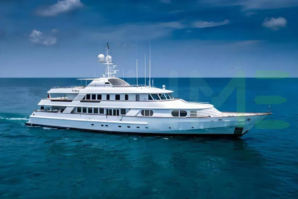 White Azul V yacht for sale and price, showing the details and features of the interior and exterior available for purchase from LIME Yachts and Brokerage located in Fort Lauderdale Florida.