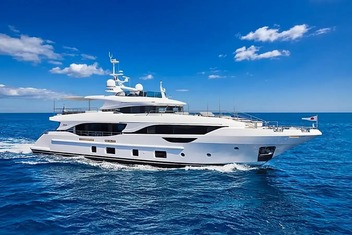 Azure Dreams yacht, a 95 ft Benetti Yachts luxury superyacht underway, 28.95 meters, built in 2020.