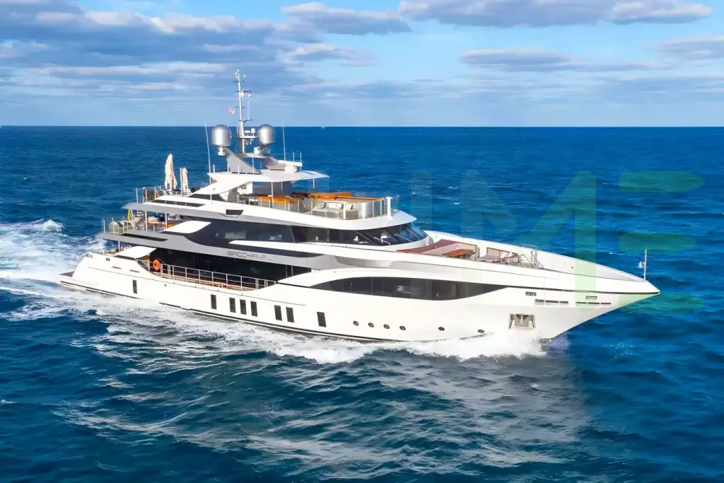 White Bacchanal yacht for charter and price offered for rent by LIME Yachts and Brokerage located in Fort Lauderdale Florida.