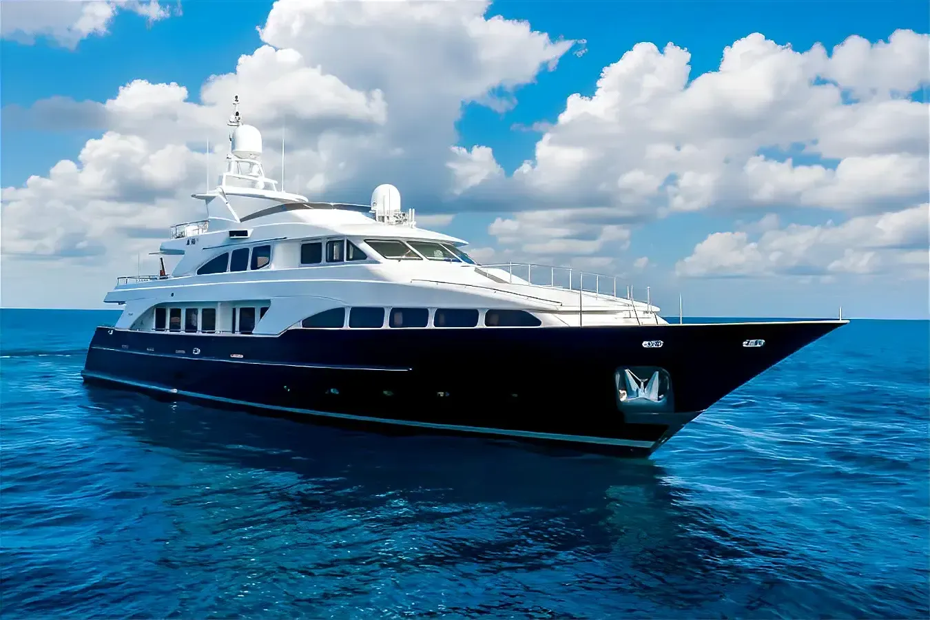 Bang! yacht, a 114 ft Benetti Yachts luxury superyacht underway, 34.95 meters, built in 2000, 2025.
