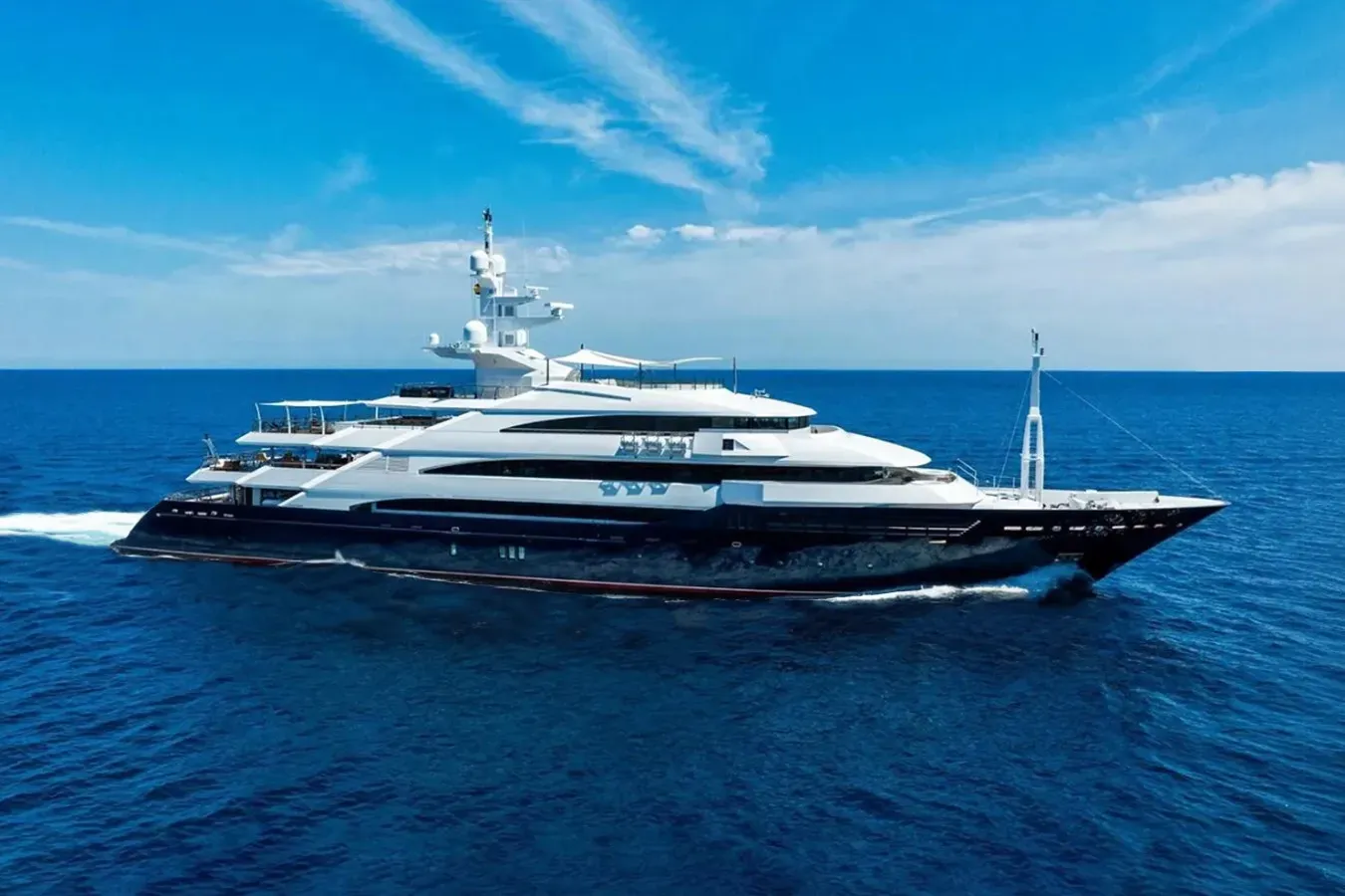 Batello yacht, a 262 ft Oceanco luxury superyacht underway, 80 meters, built in 2007, 2025.