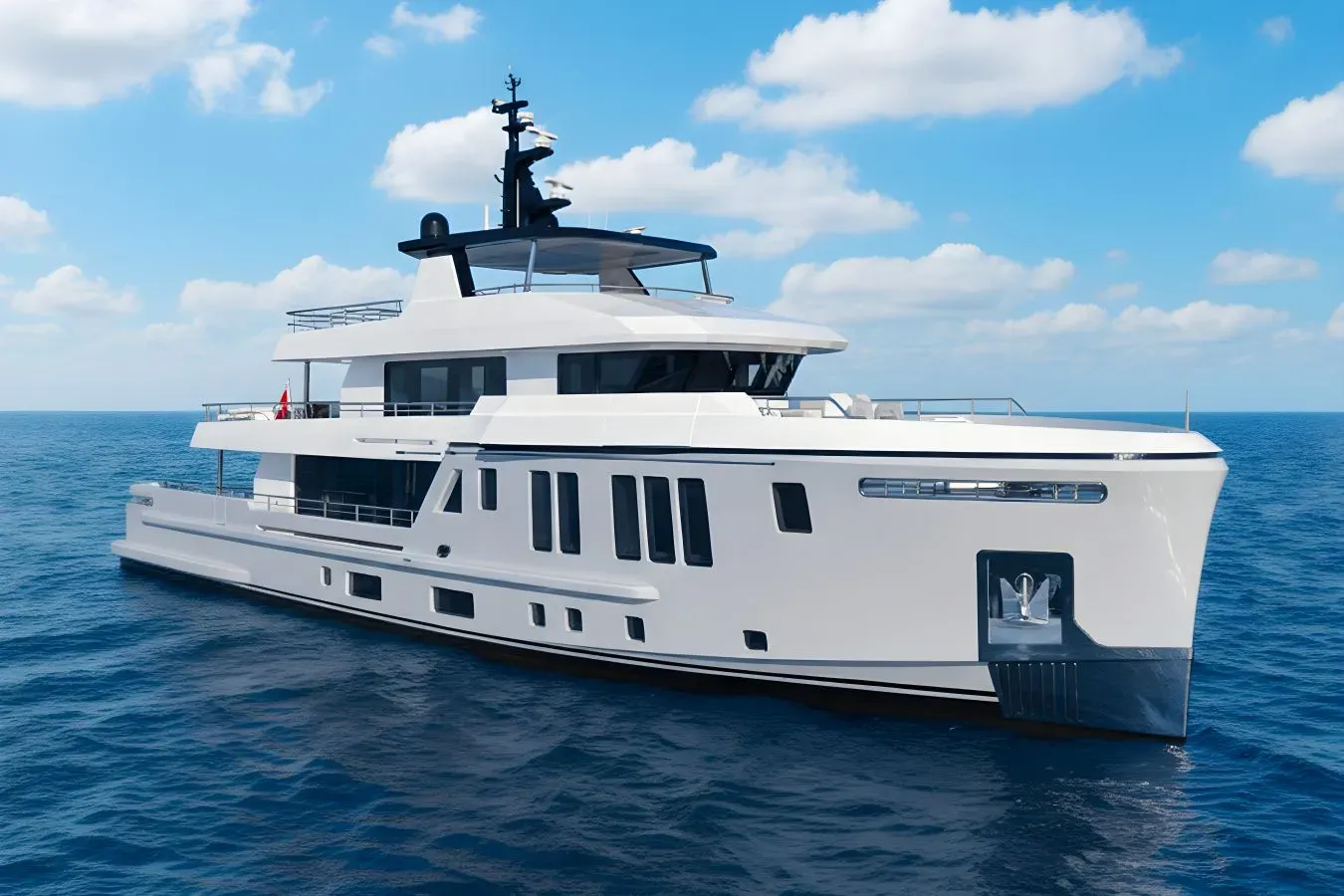 Bee yacht, a 116 ft Art Shipyard luxury superyacht underway, 35.4 meters, built in 2025.