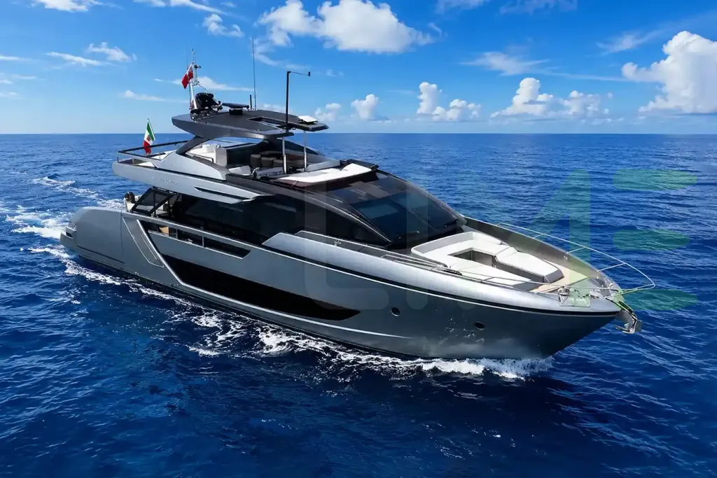 White Bella VIII yacht - 82' (25m) Riva offered by LIME Yachts and Brokerage of Ft Lauderdale, Florida.