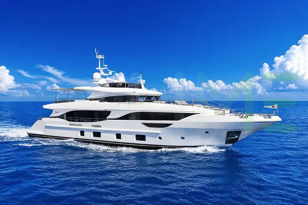 White Berenim yacht - 2026 guide with the owner of the world's 7897th largest yacht, the 372nd largest yacht built by superyacht builder Benetti Yachts, based in Italy.