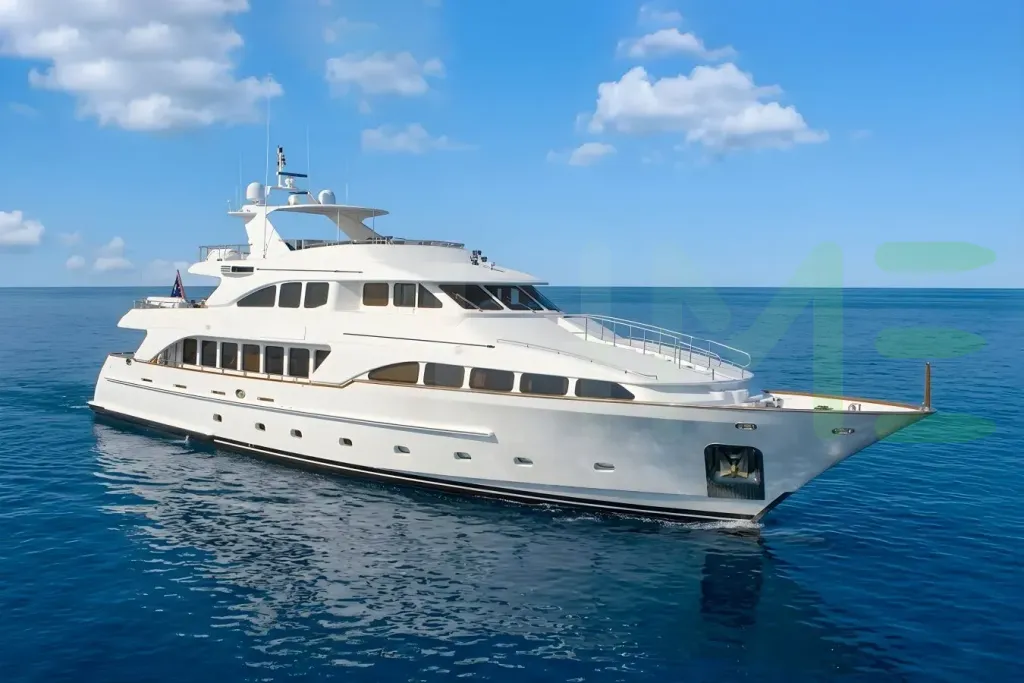 White Blind Date Too yacht for sale and price, showing the details and features of the interior and exterior available for purchase from LIME Yachts and Brokerage located in Fort Lauderdale Florida.