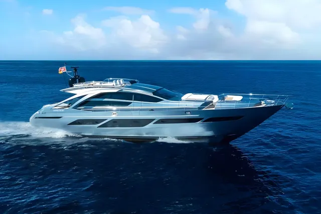 Bombadil III 92 ft yacht (28m) Pershing yachts off market. The best new and used boats. One of twelve superyachts.