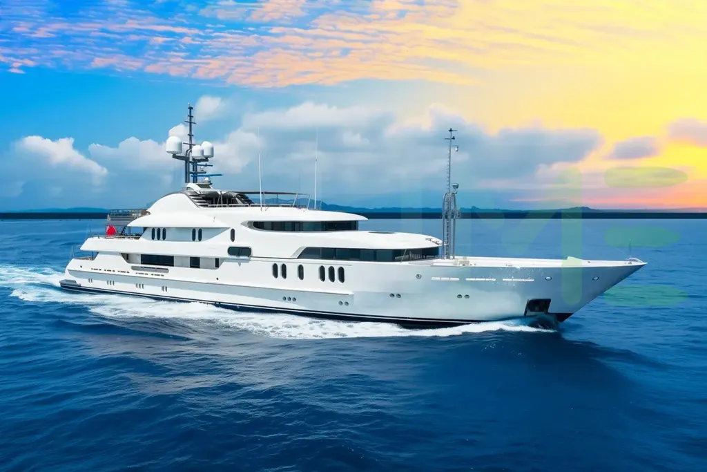 White Calypso yacht for sale and price, showing the details and features of the interior and exterior available for purchase from LIME Yachts and Brokerage located in Fort Lauderdale Florida.