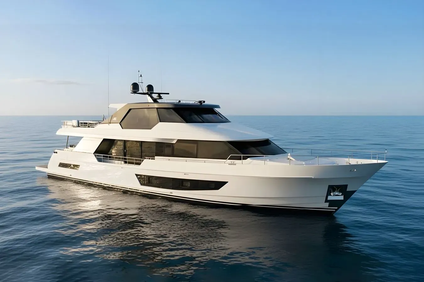 Carbon Copy yacht, a 106 ft Ocean Alexander luxury superyacht underway, 32.31 meters, built in 2022.