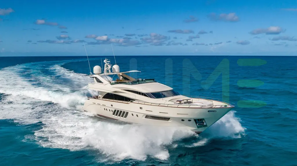 White Casual yacht for sale and price, showing the details and features of the interior and exterior available for purchase from LIME Yachts and Brokerage located in Fort Lauderdale Florida.