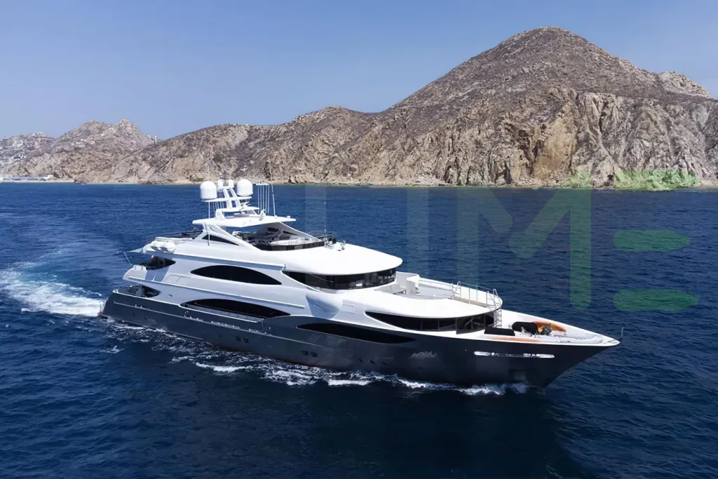 White Champagne Seas yacht - 2026 guide with the owner of the world's 1149th largest yacht, the 15th largest yacht built by superyacht builder Trinity, based in United States.