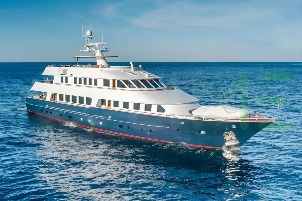 White Charisma yacht for sale and price, showing the details and features of the interior and exterior available for purchase from LIME Yachts and Brokerage located in Fort Lauderdale Florida.