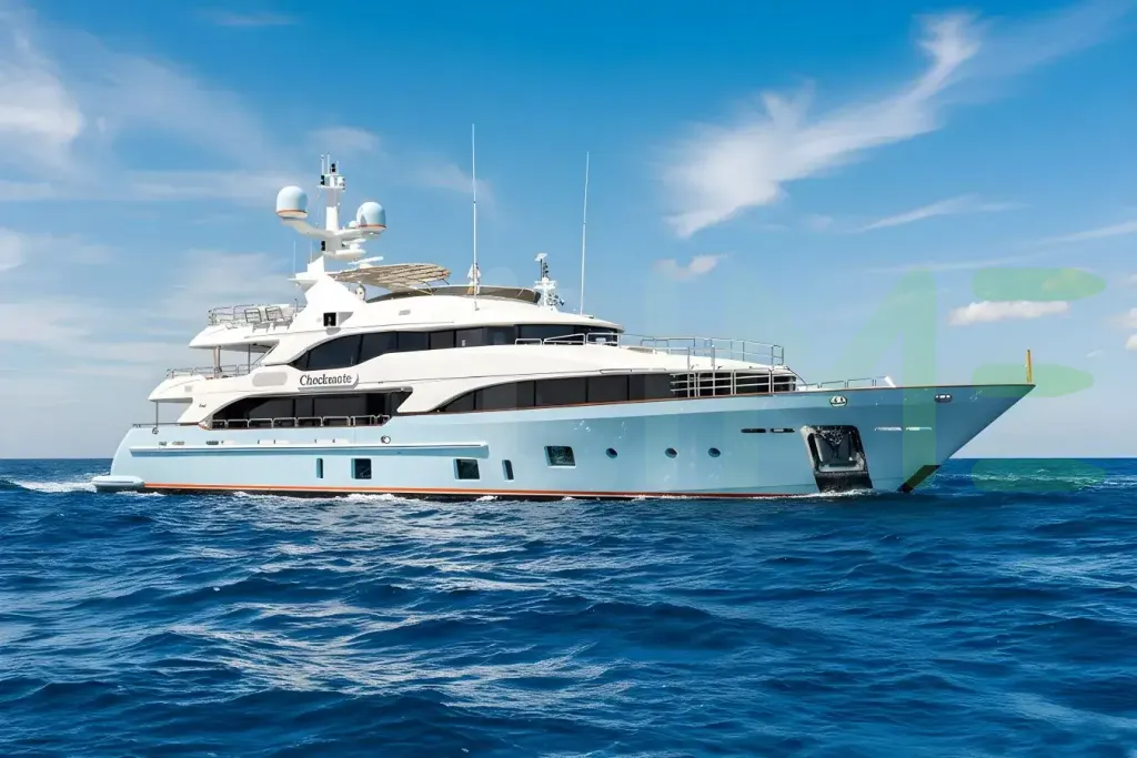 White Checkmate yacht for sale and price, showing the details and features of the interior and exterior available for purchase from LIME Yachts and Brokerage located in Fort Lauderdale Florida.