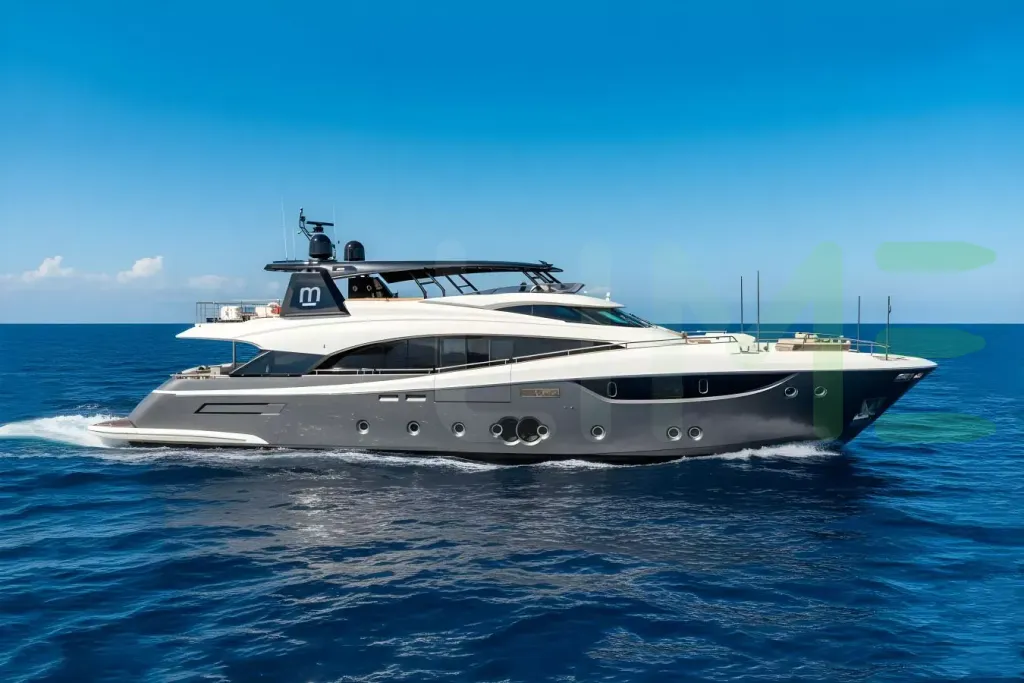 White Cielo Nero yacht - 105' (32m) Monte Carlo offered by LIME Yachts and Brokerage of Ft Lauderdale, Florida.