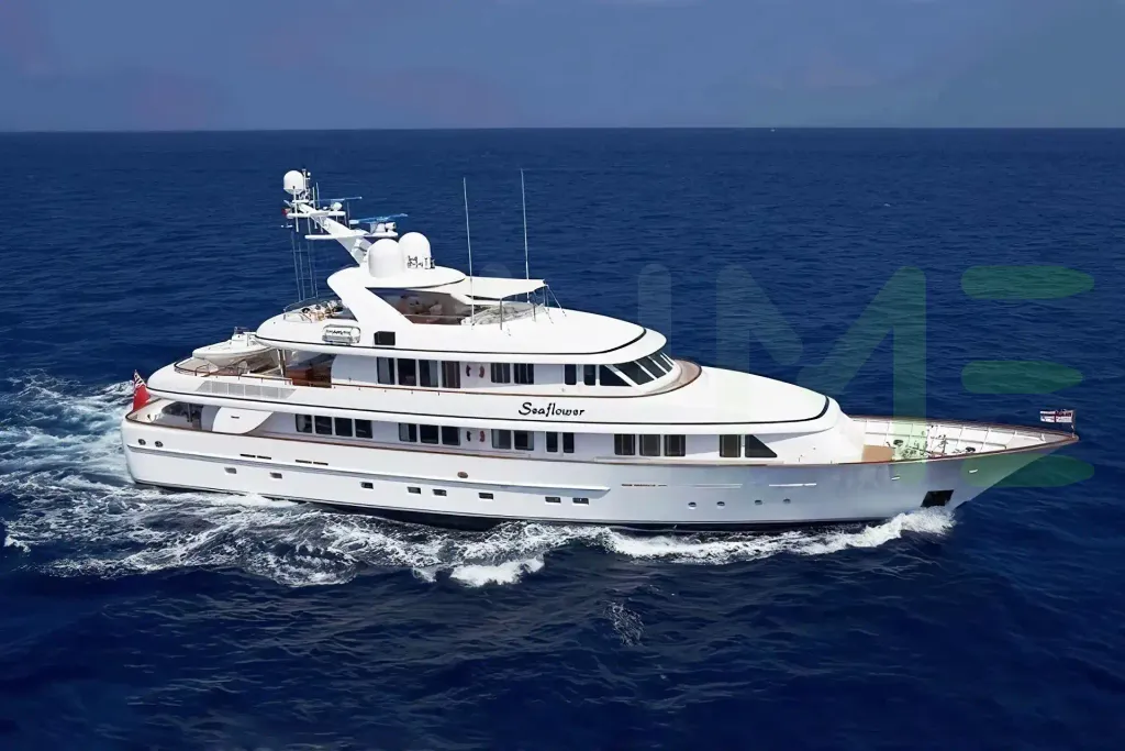 White Cipitouba yacht for sale and price, showing the details and features of the interior and exterior available for purchase from LIME Yachts and Brokerage located in Fort Lauderdale Florida.