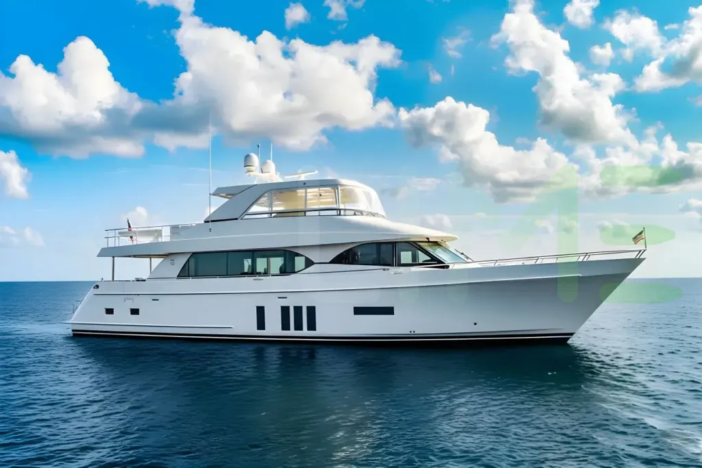 White Claire yacht for sale and price, showing the details and features of the interior and exterior available for purchase from LIME Yachts and Brokerage located in Fort Lauderdale Florida.
