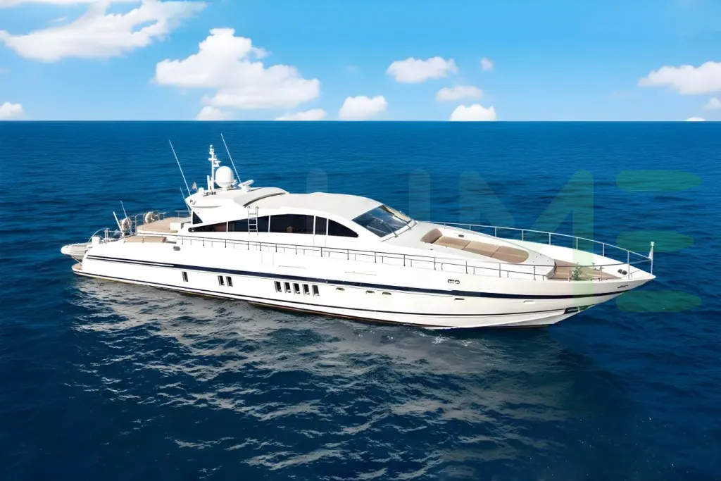 White Clarita yacht for sale and price, showing the details and features of the interior and exterior available for purchase from LIME Yachts and Brokerage located in Fort Lauderdale Florida.