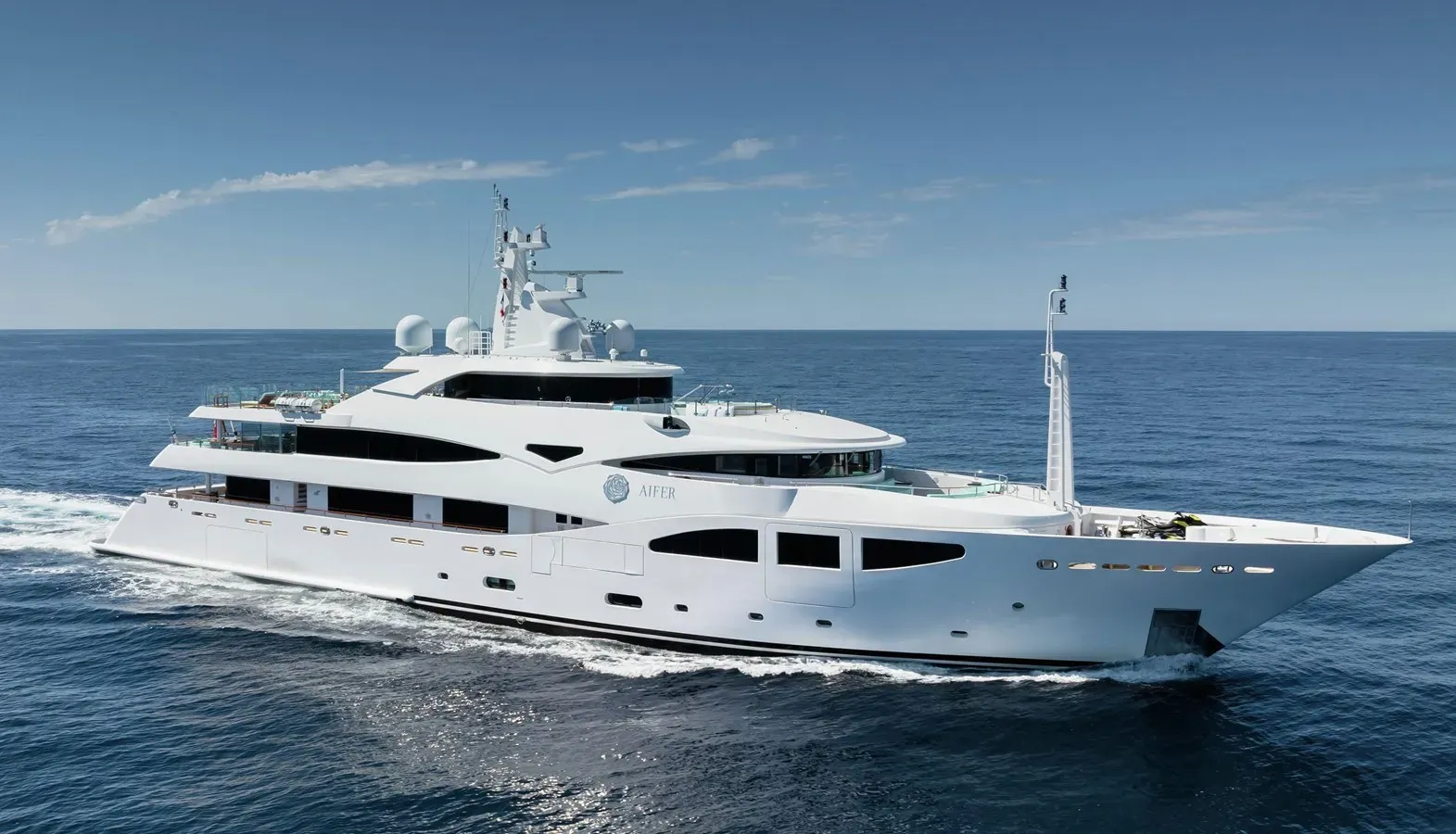 Clelia III 196 ft yacht (60m) CRN for charter/rental. Cost, plans, interior. One of twelve best luxury yachts.