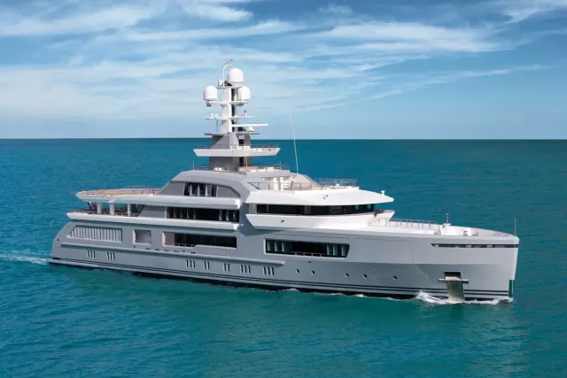 Cloudbreak yacht, a 247 ft Abeking - A&R luxury superyacht underway, 75.28 meters, built in 2016.