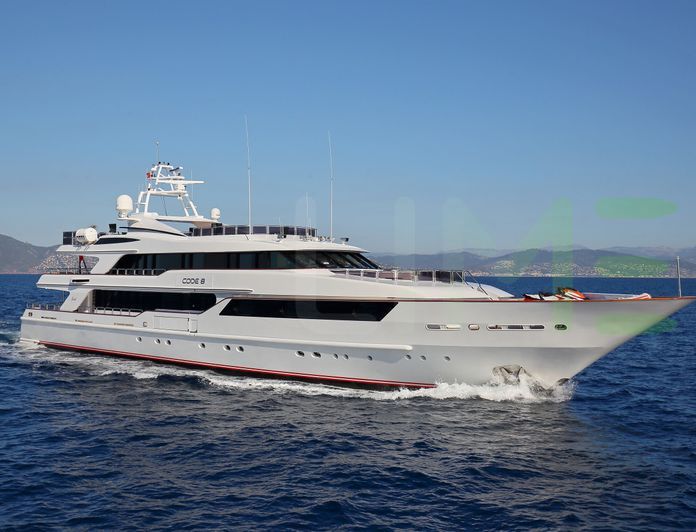 White Code 8 yacht for sale and price, showing the details and features of the interior and exterior available for purchase from LIME Yachts and Brokerage located in Fort Lauderdale Florida.