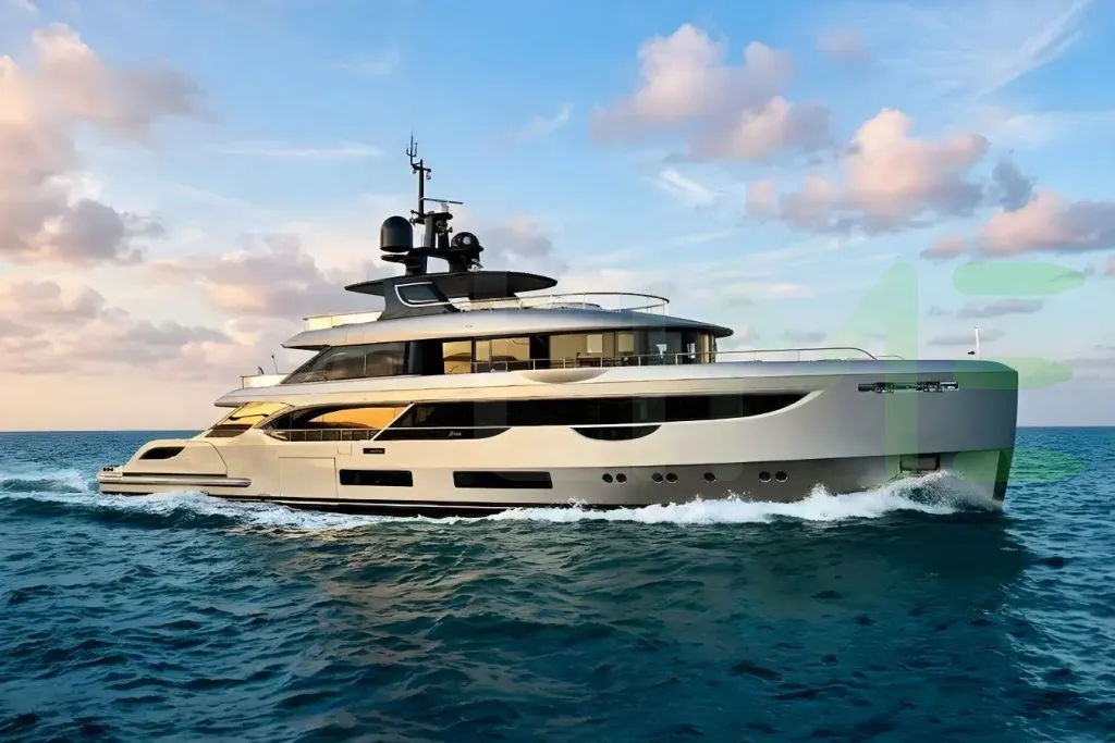 White Confessa yacht - 133' (40m) Benetti offered by LIME Yachts and Brokerage of Ft Lauderdale, Florida.