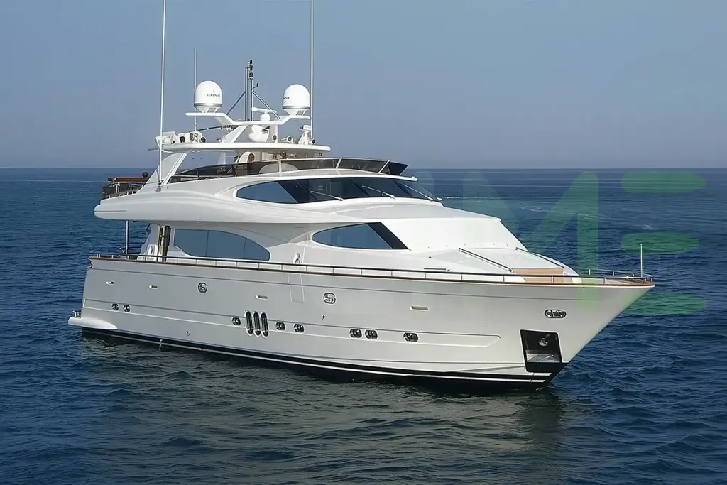 White Conte Alberti yacht - 2026 guide with the owner of the world's 9009th largest yacht, the 128th largest yacht built by superyacht builder Horizon, based in Taiwan.