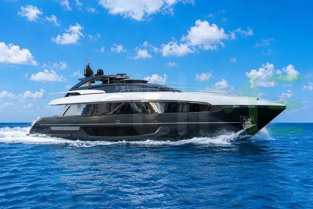 White Convict yacht - 98' (30m) Riva offered by LIME Yachts and Brokerage of Ft Lauderdale, Florida.