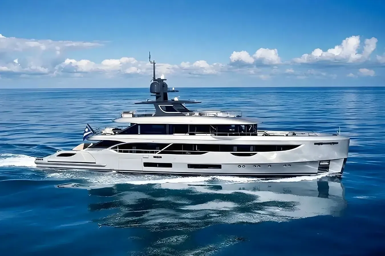 Cosmico yacht, a 133 ft Benetti Yachts luxury superyacht underway, 40.8 meters, built in 2024.