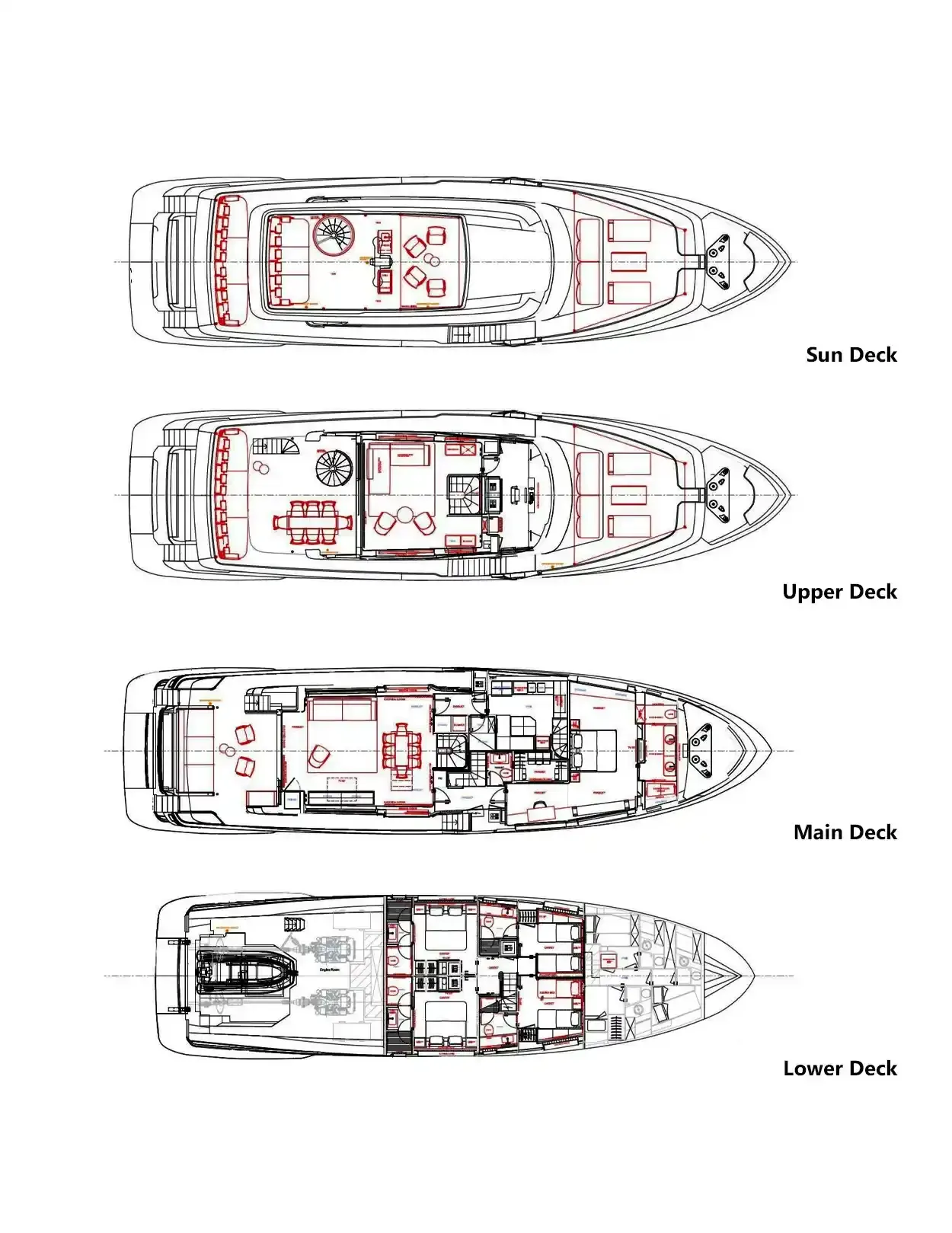 Daydream yacht, a 93 ft Custom Line luxury superyacht underway, 28.43 meters, built in 2021.