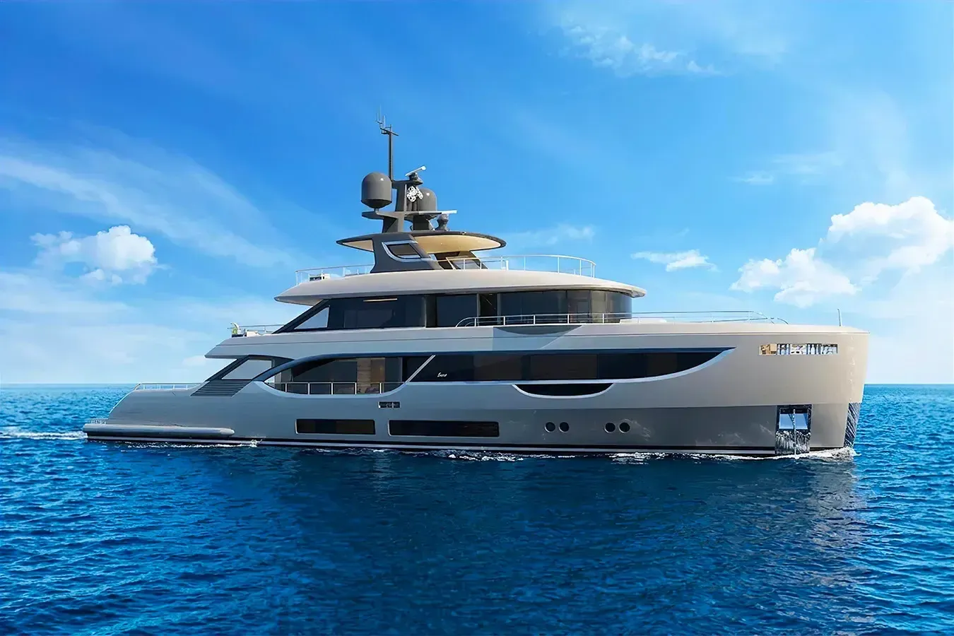 Dick Rabbit yacht, a 112 ft Benetti Yachts luxury superyacht underway, 34.36 meters, built in 2026.