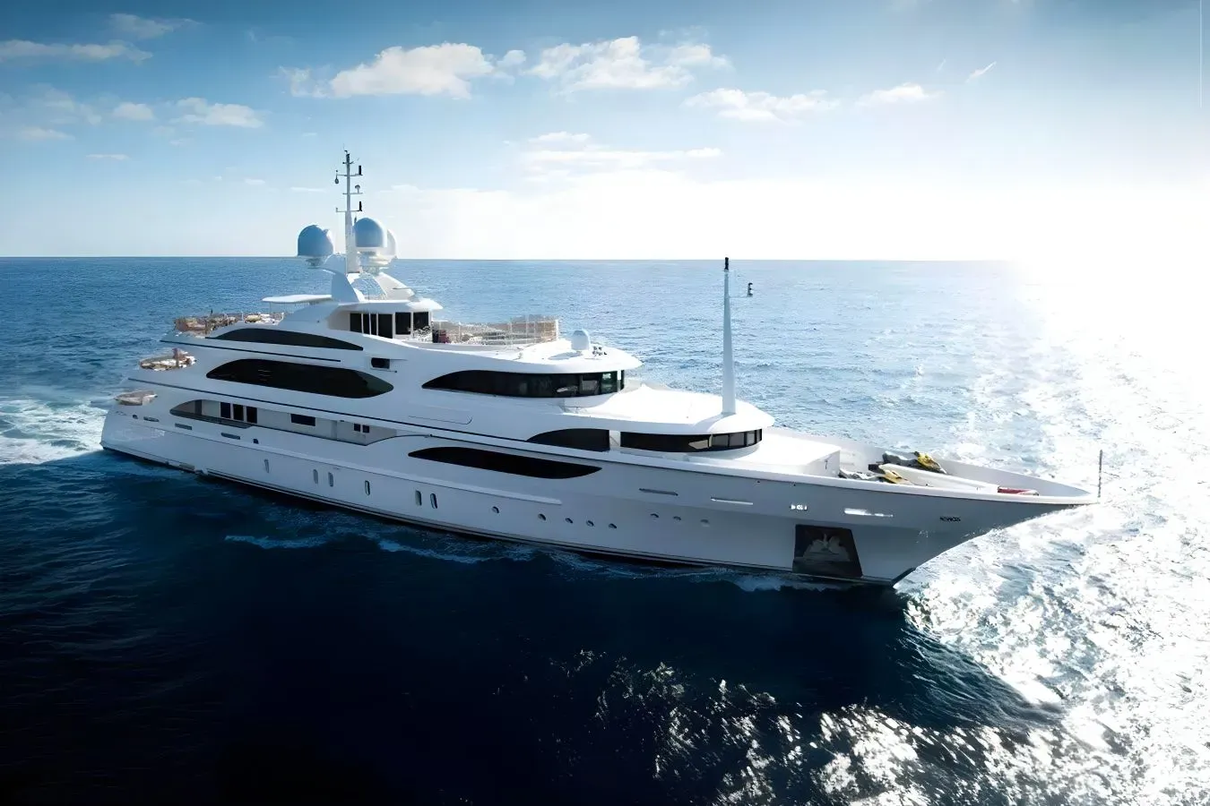 Dilara yacht, a 194 ft Benetti luxury superyacht underway, 59.3 meters, built in 2008, 2022.
