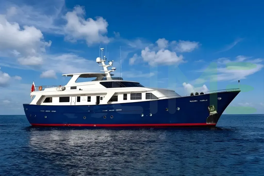 White Don Ciro yacht for sale and price, showing the details and features of the interior and exterior available for purchase from LIME Yachts and Brokerage located in Fort Lauderdale Florida.