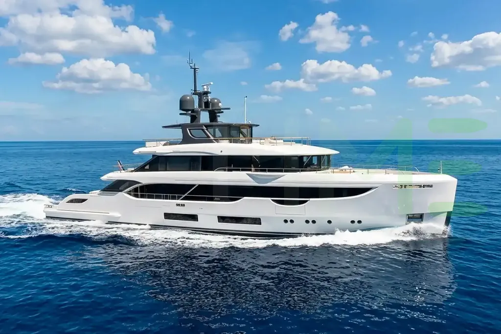 White Dream yacht for sale and price, showing the details and features of the interior and exterior available for purchase from LIME Yachts and Brokerage located in Fort Lauderdale Florida.