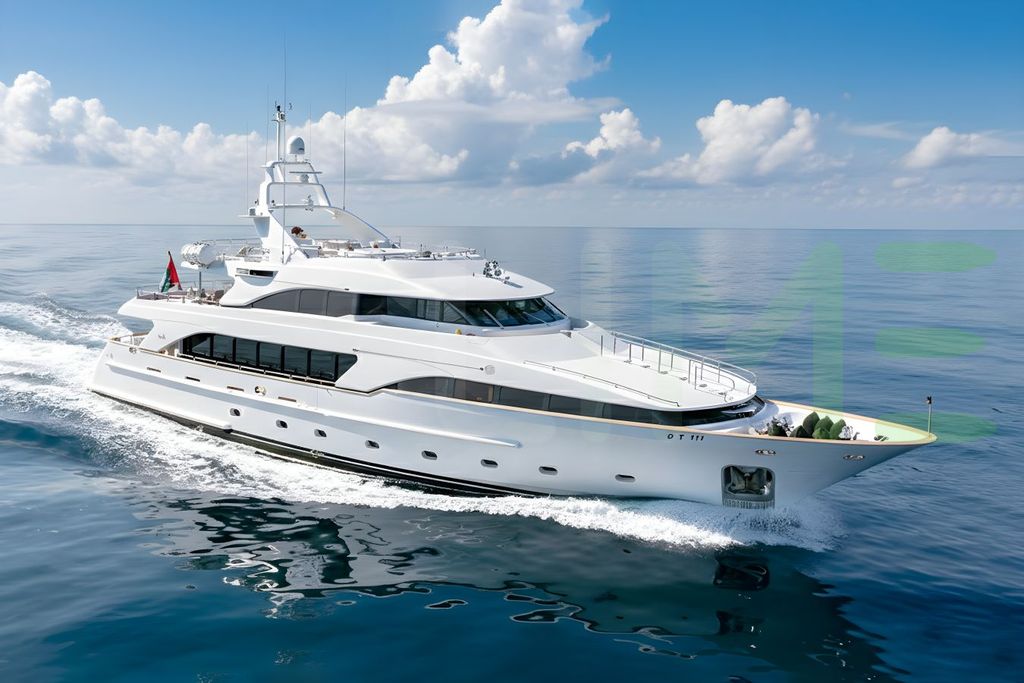 White DXB yacht for charter and price, located in Mediterranean; France; Italy; Monaco offered for rent by LIME Yachts and Brokerage located in Fort Lauderdale Florida.