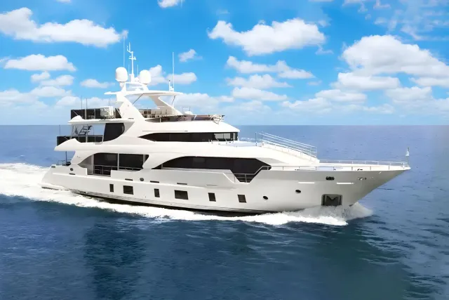Dylan Anne yacht, a 108 ft Benetti luxury superyacht underway, 32.97 meters, built in 2015.