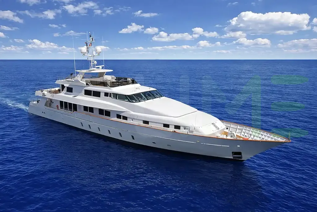 White Ego yacht for sale and price, showing the details and features of the interior and exterior available for purchase from LIME Yachts and Brokerage located in Fort Lauderdale Florida.
